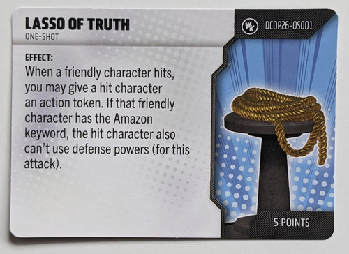 Lasso truth heroclix one - lasso,